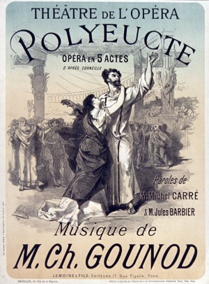 Poster by Jules Cheret for Polyeucte